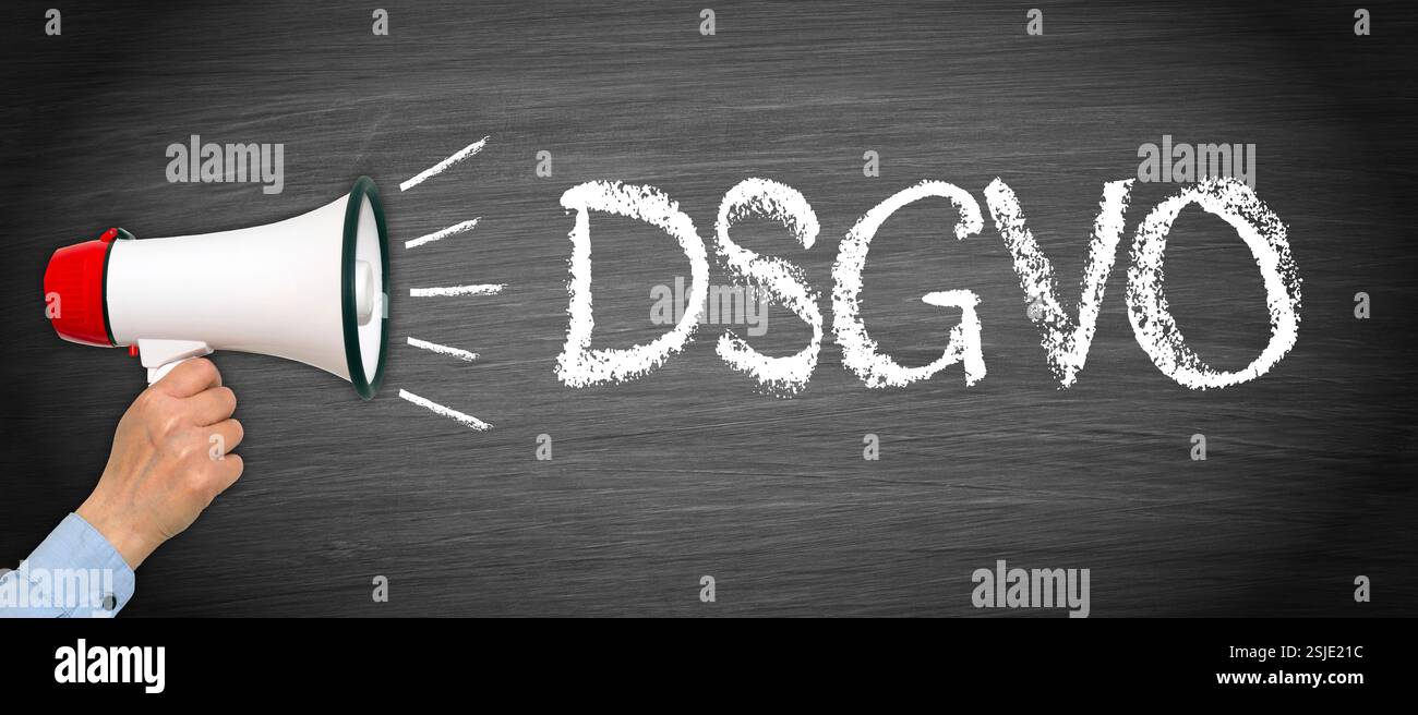 Règlement général sur la protection des données DSGVO Banque D'Images