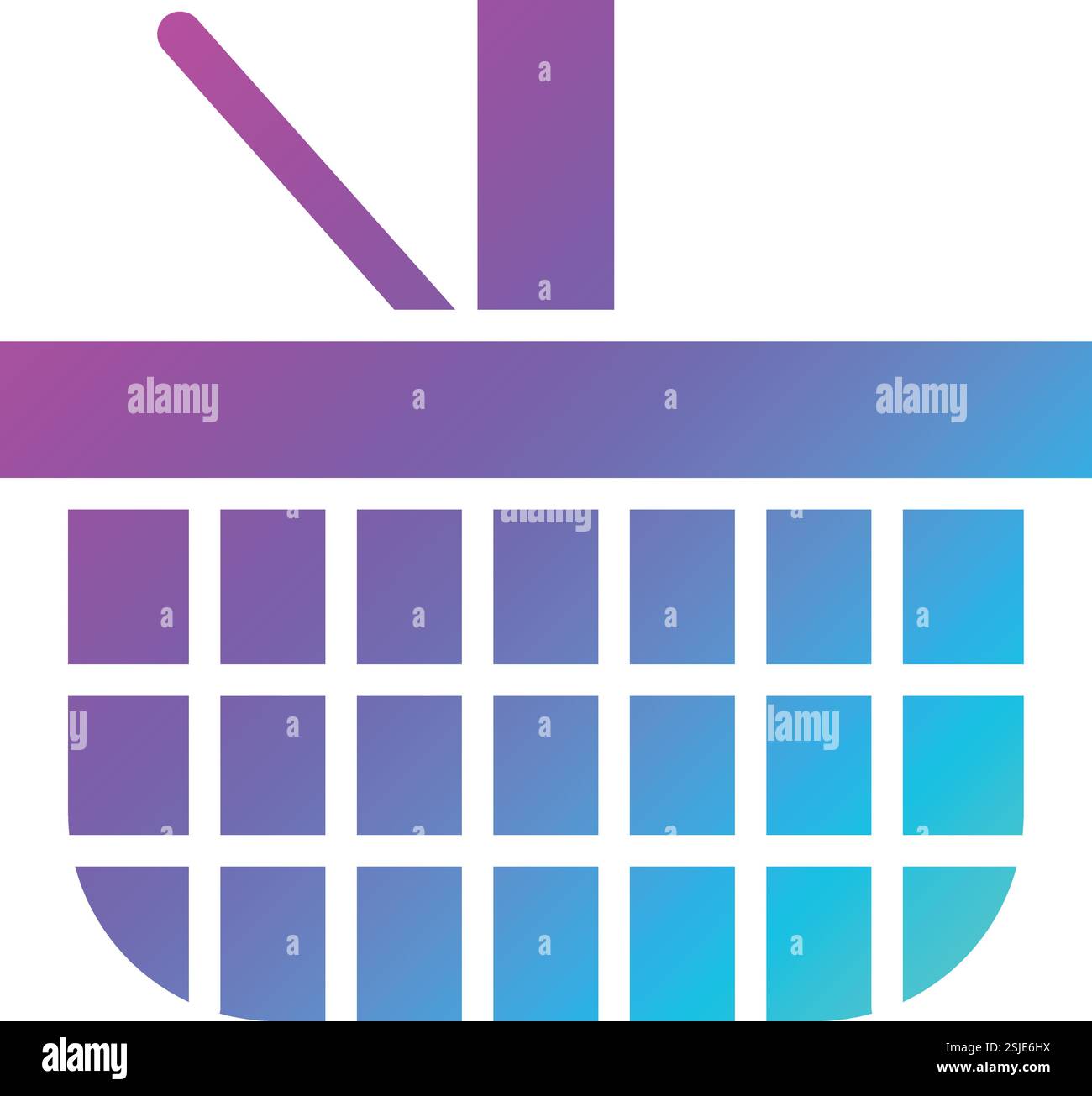 Panier pique-nique illustration de conception d'icône de vecteur Illustration de Vecteur