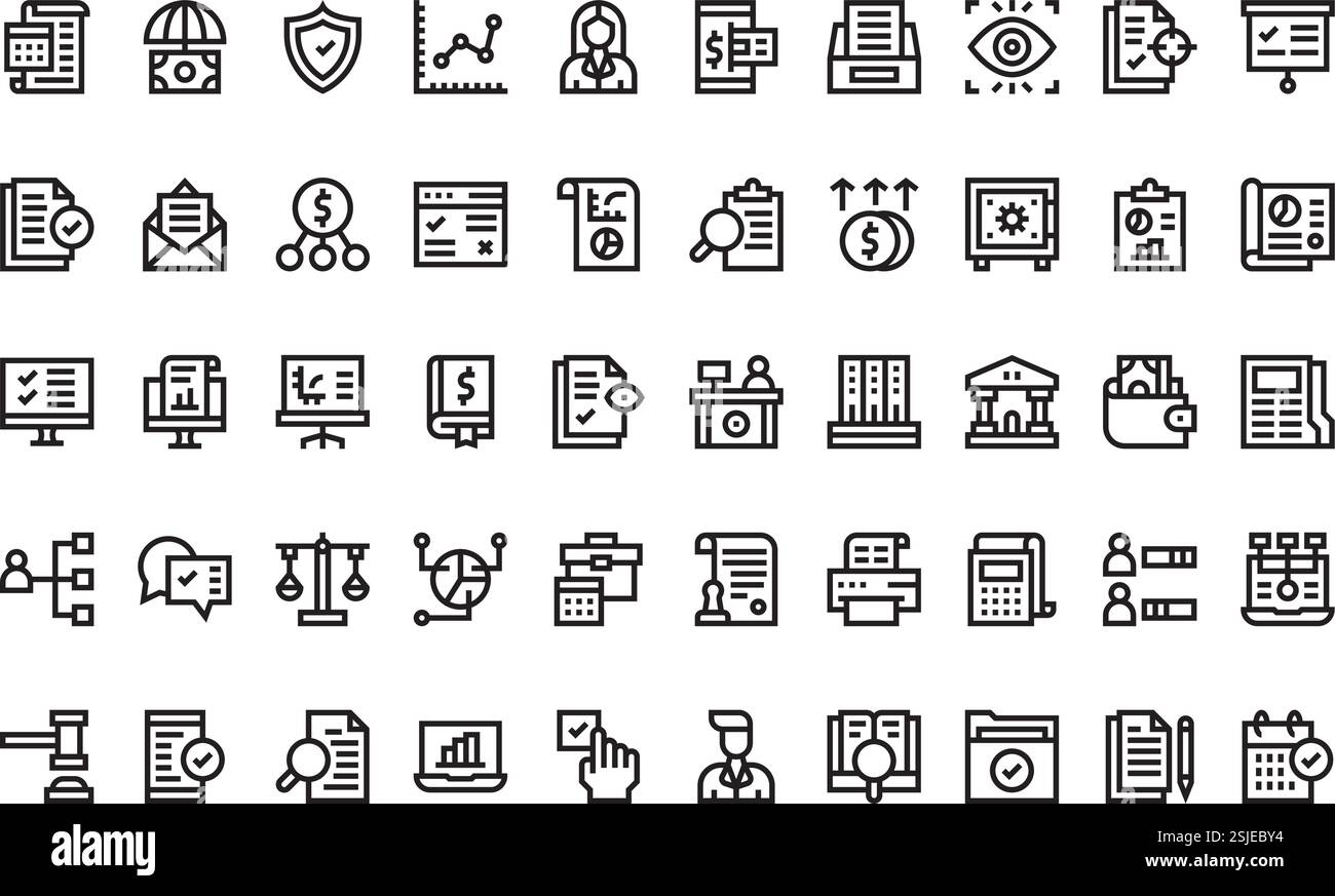 Collection d'icônes vectorielles de haute qualité avec contour modifiable. Idéal pour les projets professionnels et créatifs. Illustration de Vecteur