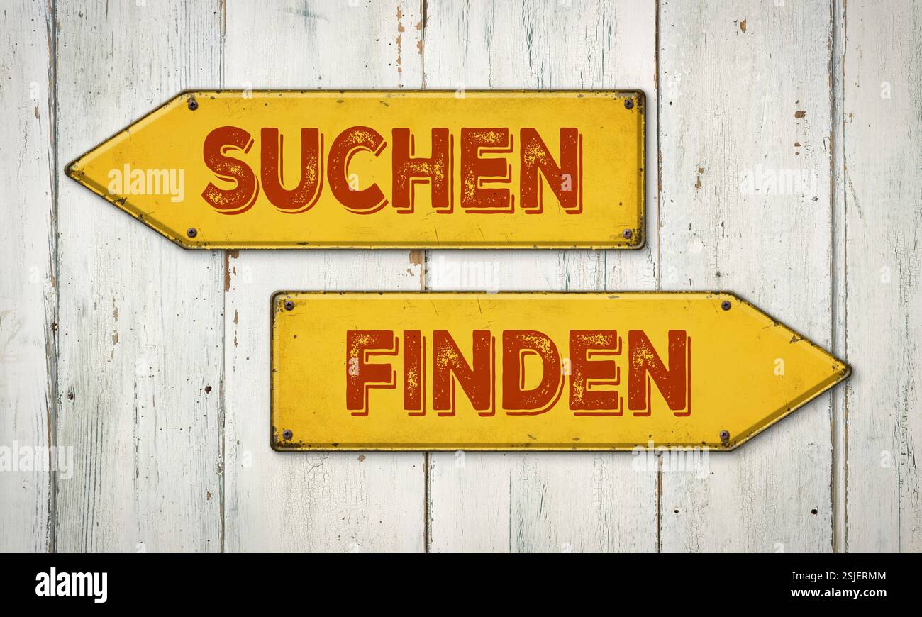 Signpost - Rechercher ou trouver Banque D'Images