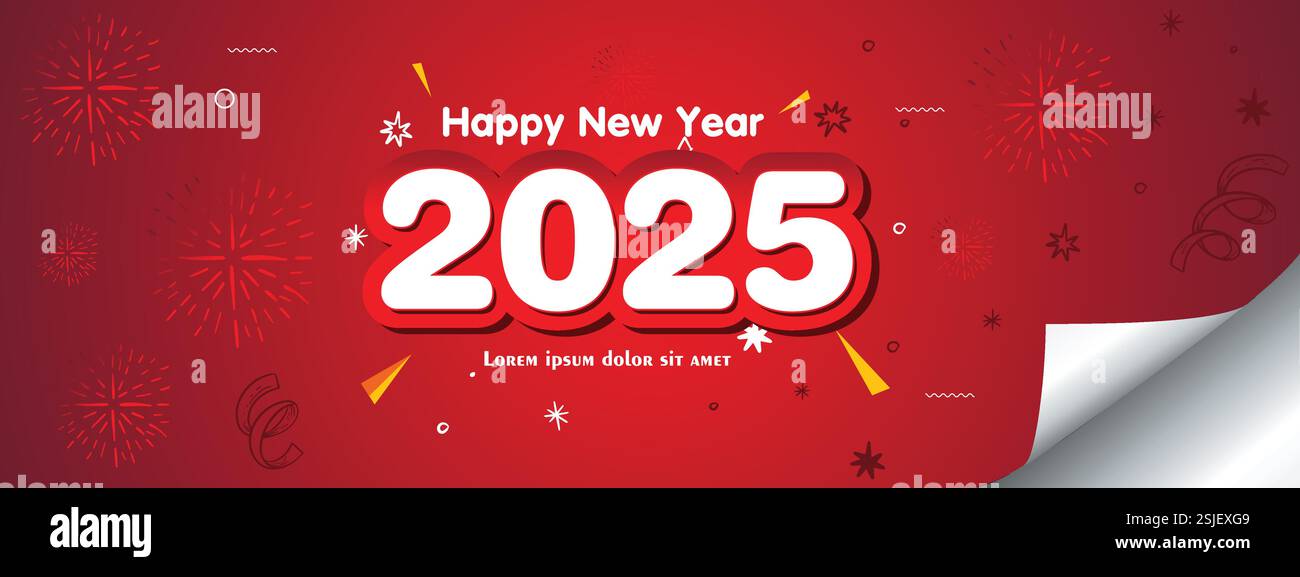 Bonne année 2025 Illustration de Vecteur