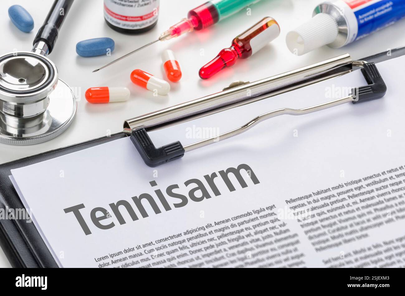 Tennis elbow Banque D'Images