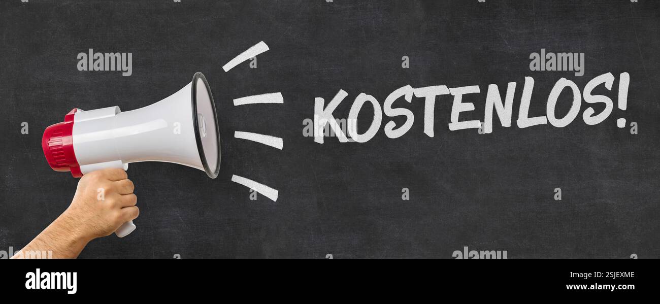 Mégaphone - gratuit Banque D'Images