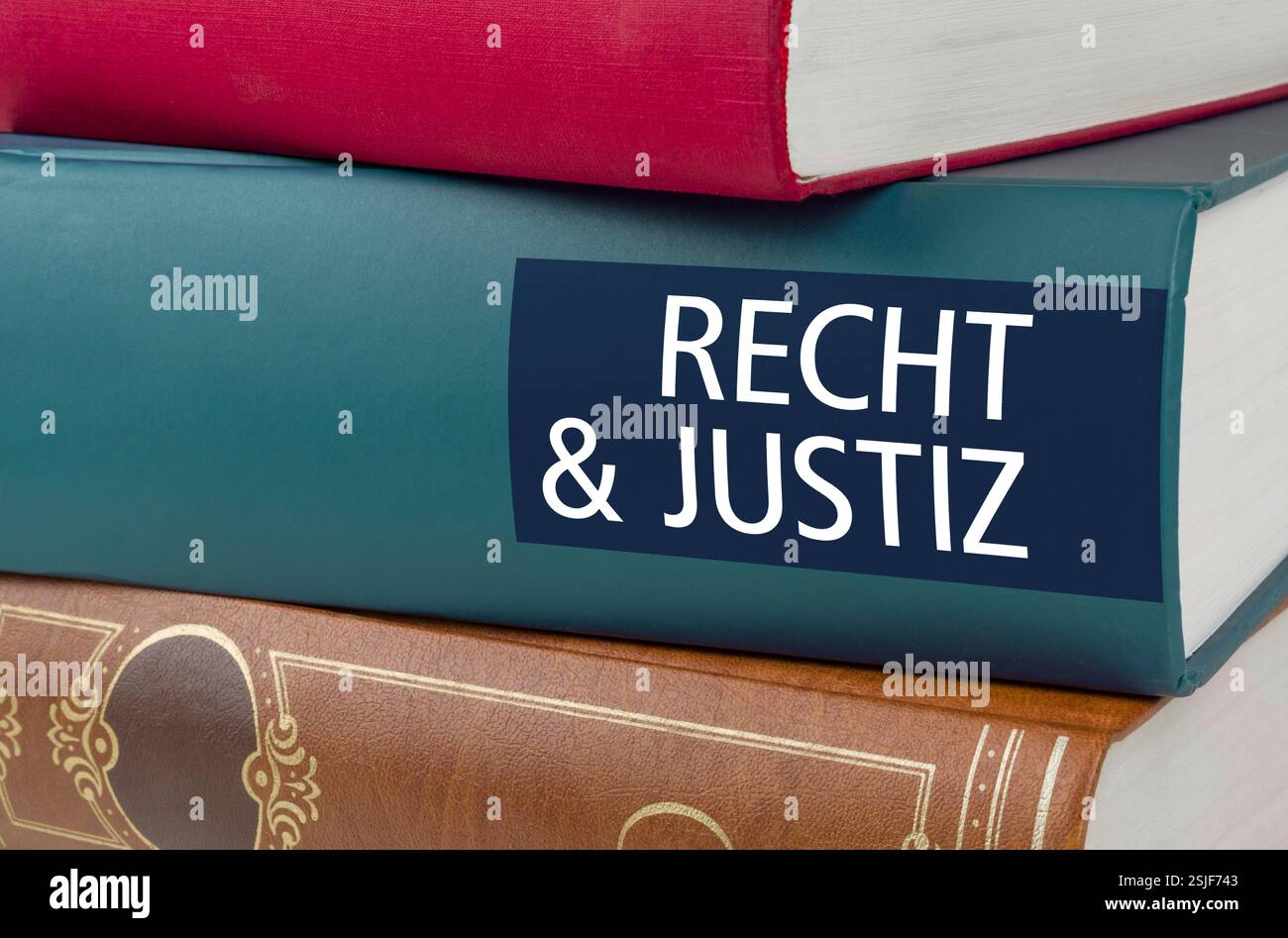Titre du livre - droit et justice Banque D'Images