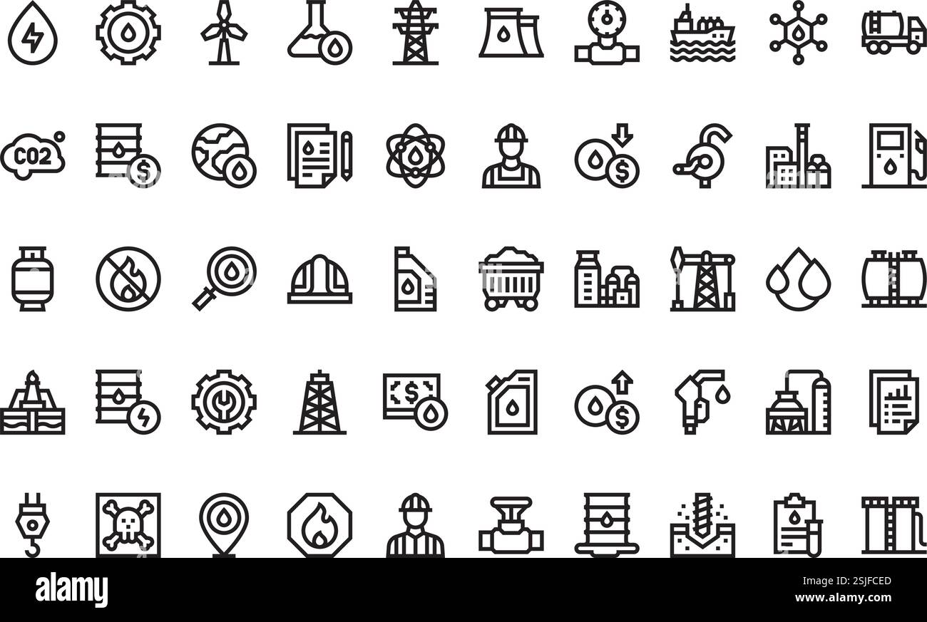 Collection d'icônes vectorielles de haute qualité avec contour modifiable. Idéal pour les projets professionnels et créatifs. Illustration de Vecteur