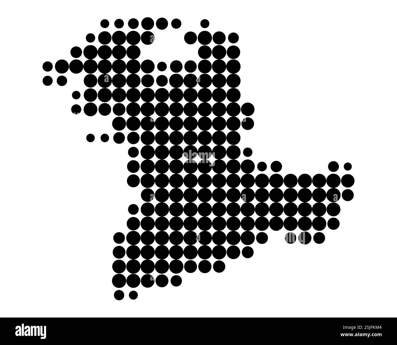 Plan du canton de Berne Banque D'Images
