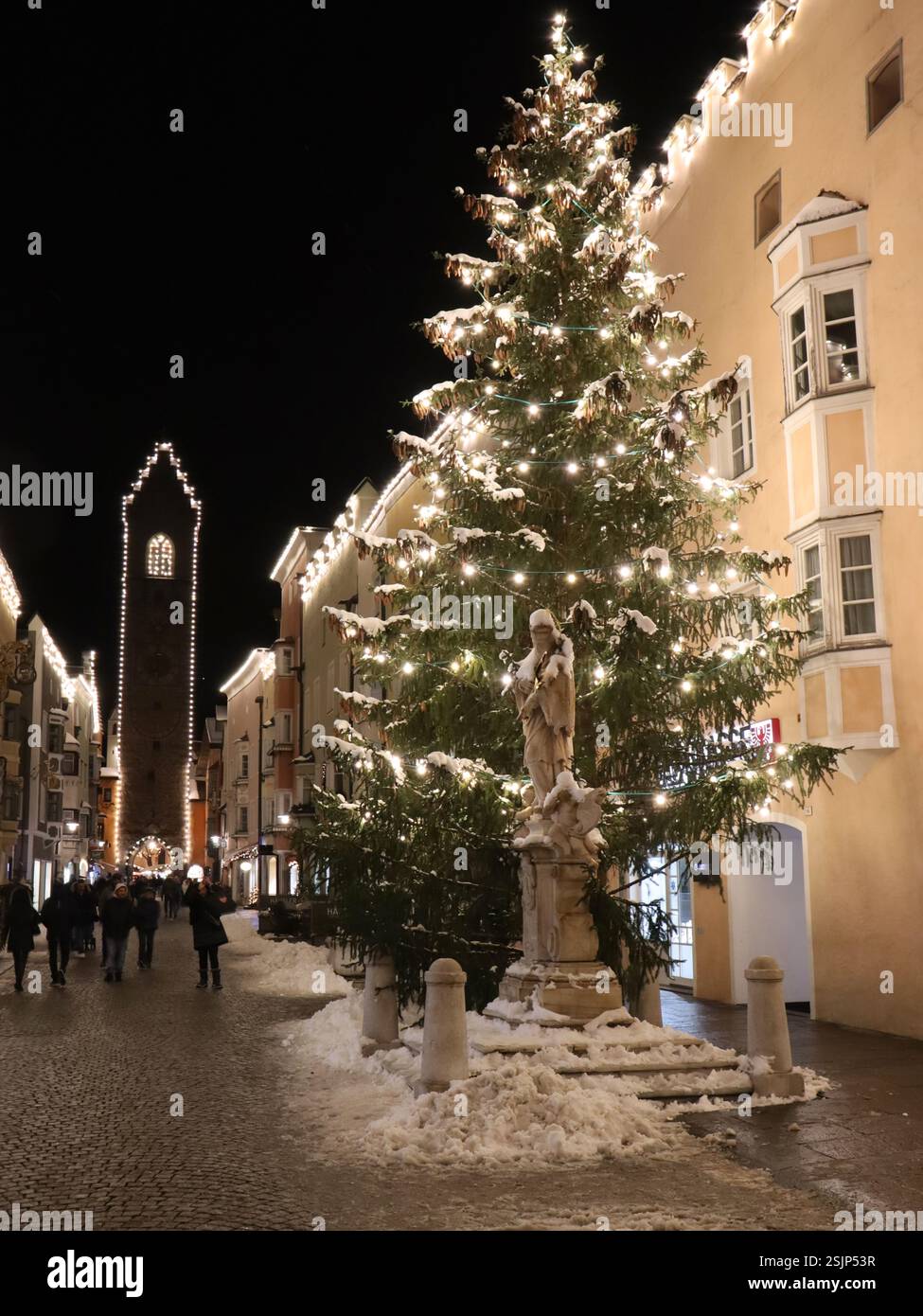 Noël à Sterzing, Vipiteno, Tyrol du Sud, Banque D'Images