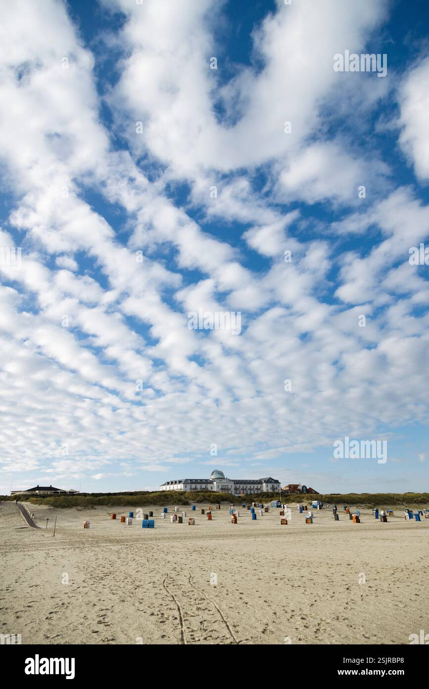 Juist, île de la mer du Nord, plage Banque D'Images