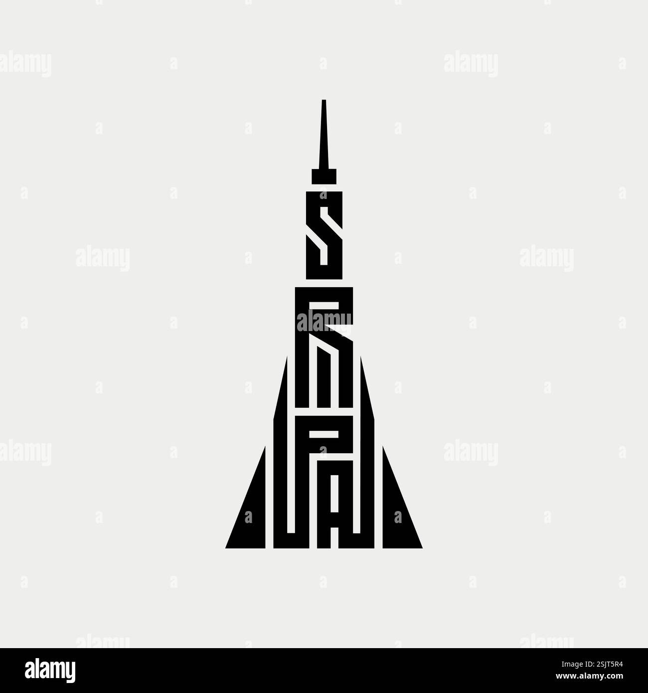 Conception de logo de texte minimal de Vector paris Illustration de Vecteur