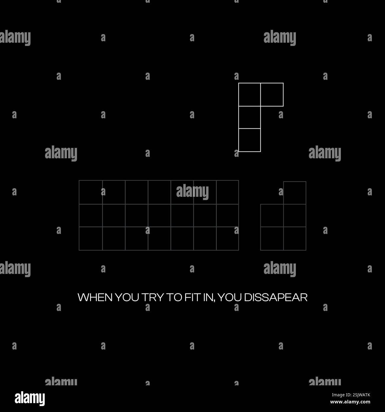 Illustration vectorielle de motivation soi-même affiche Illustration de Vecteur