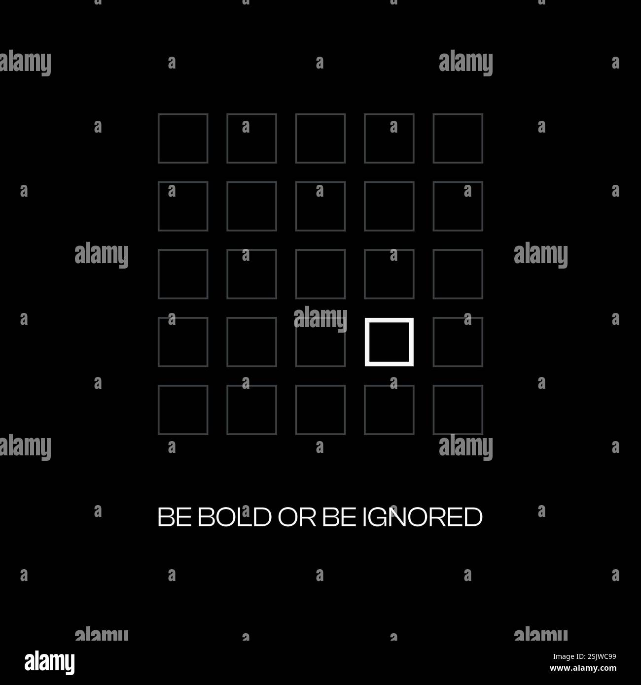 Illustration vectorielle de l'affiche ignorée de la motivation Illustration de Vecteur