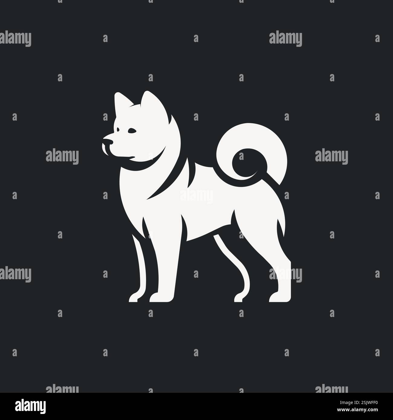 Illustration vectorielle du logo de chien Illustration de Vecteur