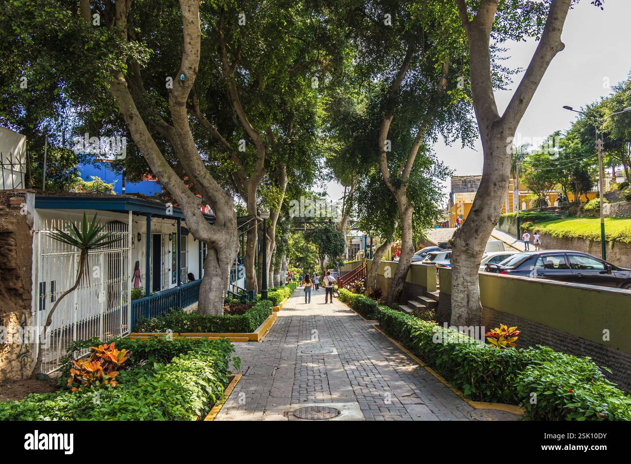 'Bajada de los Baños', Barranco District - Lima, Pérou Banque D'Images