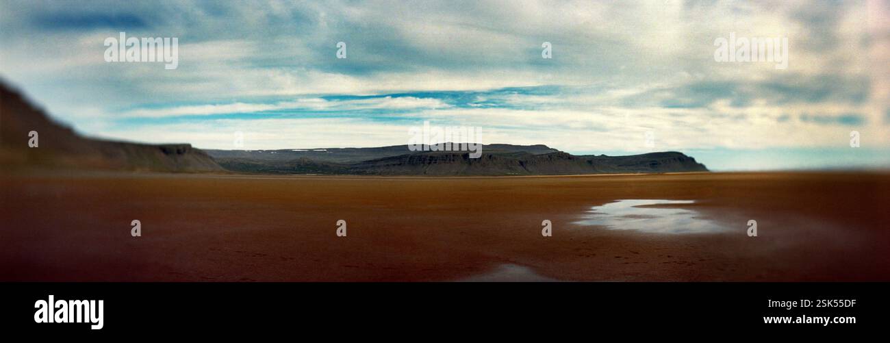 Paysage panoramique, Westfjords, Islande Banque D'Images