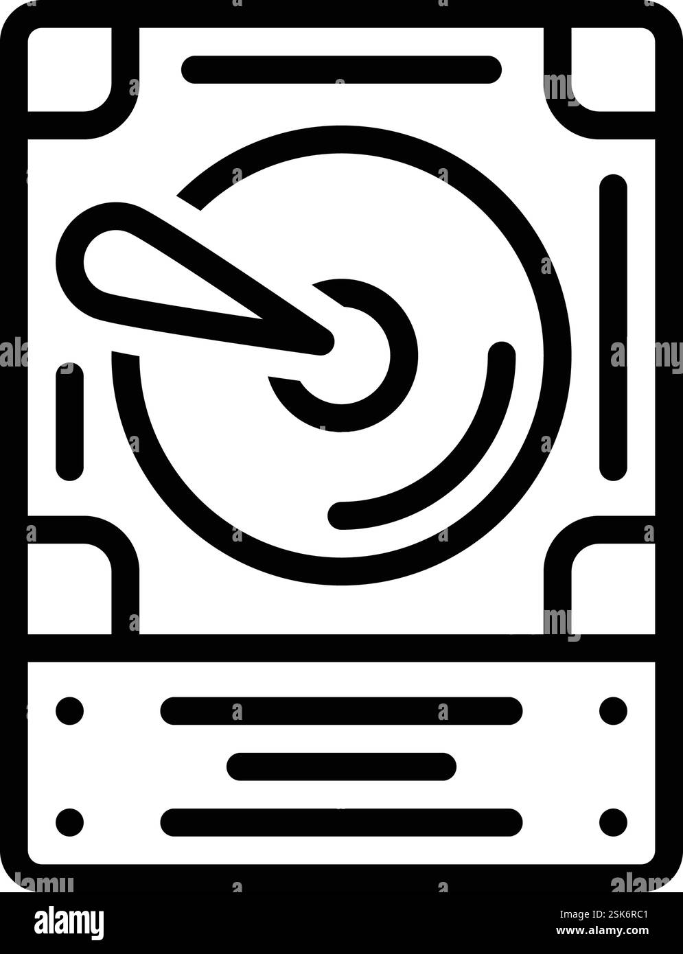 Icône de disque dur, lecteur Illustration de Vecteur