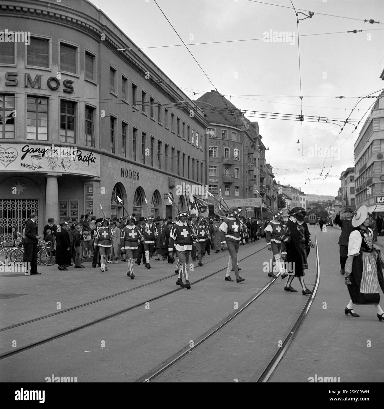 --- Kundgebung gegen den Konsum von Alkohol, Zürich 1939#rassemblement contre la consommation d'alcool, Zurich 1939- RDB PAR DUKAS Banque D'Images