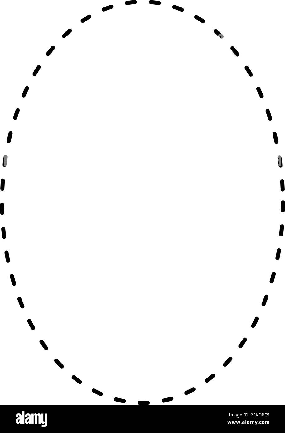 Numéro de traçage 0 préécriture ligne pointillée élément de feuille de calcul mathématique pour les enfants de maternelle et d'âge préscolaire pour l'activité de pratique de l'écriture manuscrite Illustration de Vecteur