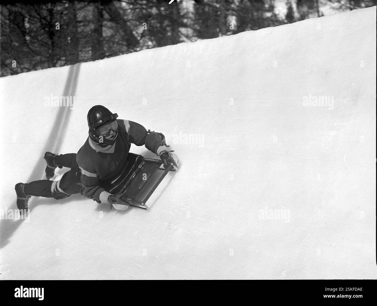 --- 1. Skeleton-WM, préparé Moritz 1955 : Nino Bibbia#1st skeleton WCH, préparé Moritz 1955 : Nino Bibbia- RDB BY DUKAS Banque D'Images