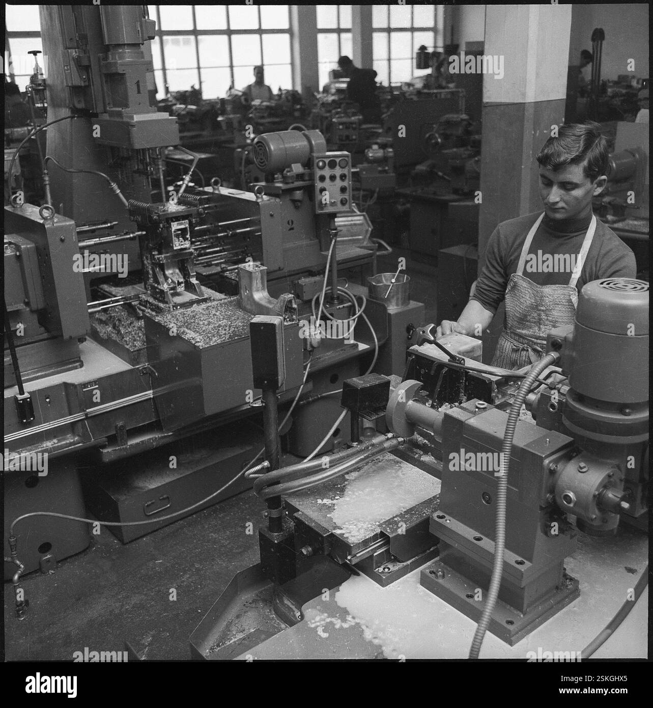 --- Nähmaschinenfabrik BERNINA à Steckborn, vers 1960#production de machine à coudre, marque de commerce 'BERNINA' à Steckborn, vers 1960- RDB PAR DUKAS Banque D'Images