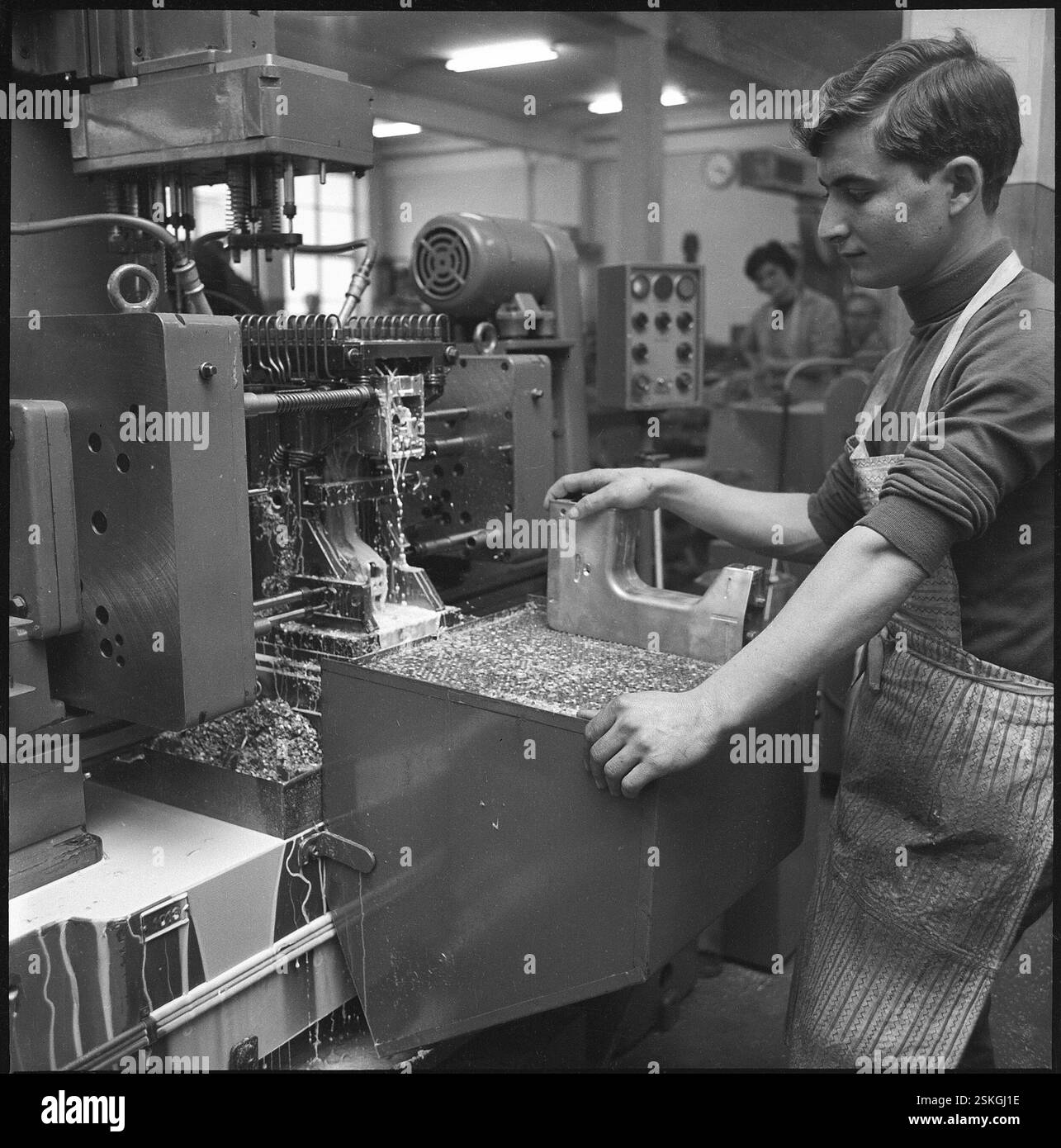 --- Nähmaschinenfabrik BERNINA à Steckborn, vers 1960#production de machine à coudre, marque de commerce 'BERNINA' à Steckborn, vers 1960- RDB PAR DUKAS Banque D'Images