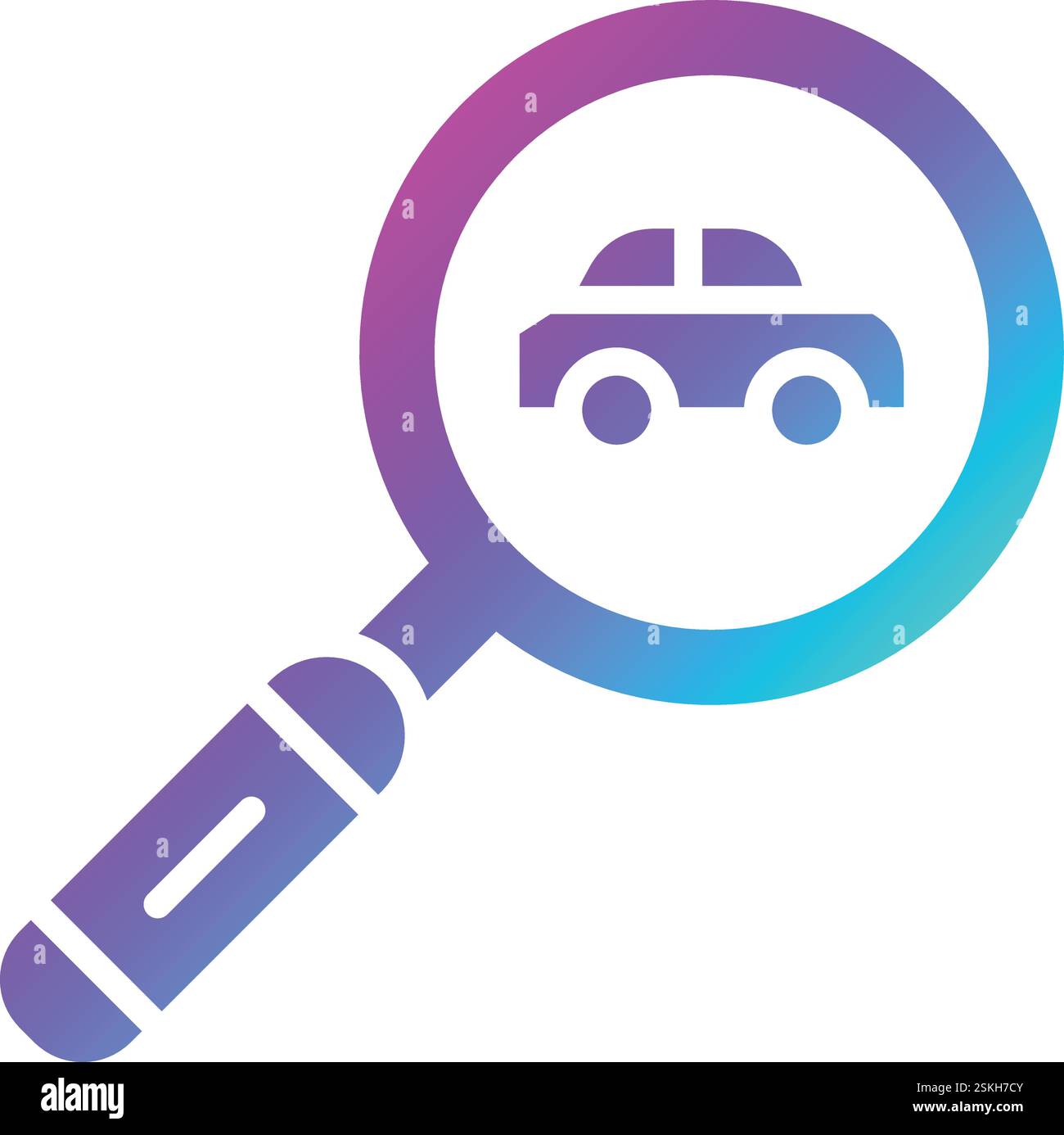 Recherche de services de voiture Vector Icon Design illustration Illustration de Vecteur
