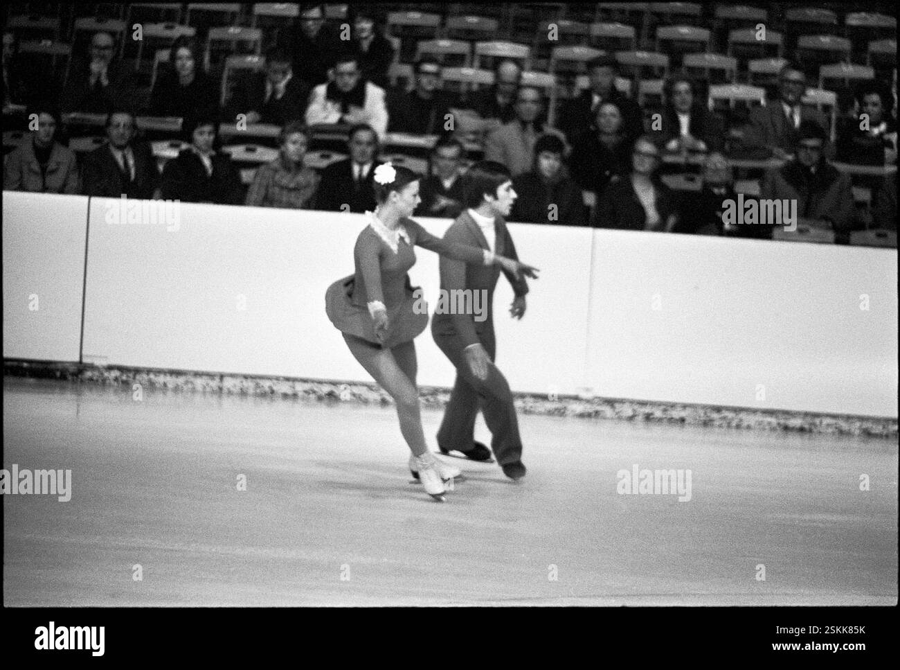 --- EM à Zürich 1971 : Paarlauf-Kür#EC à Zurich 1971 : Programme gratuit patinage en couples Banque D'Images