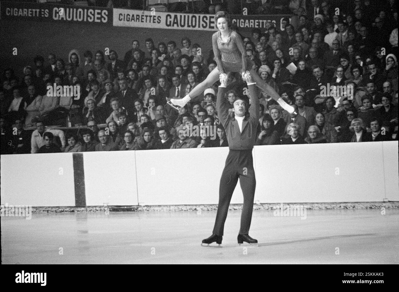 --- EM à Zürich 1971 : Paarlauf-Kür#EC à Zurich 1971 : Programme gratuit patinage en couples Banque D'Images