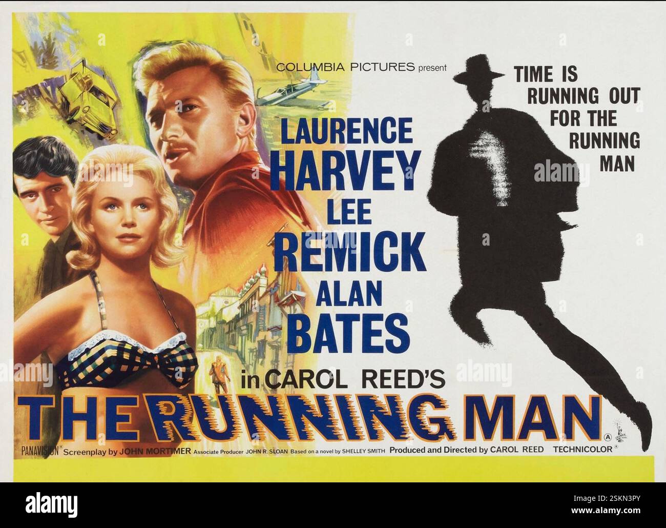 THE RUNNING MAN 1963 Columbia Pictures film avec Lee Remick, Laurence Harvey et Alan Bates Banque D'Images