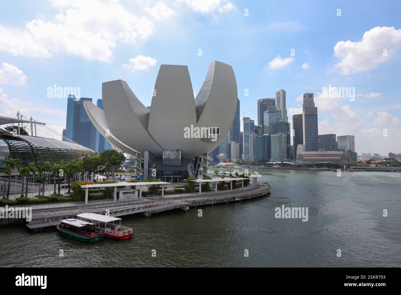 Sciences de l'Art Museum, Marina Bay, Singapour Banque D'Images