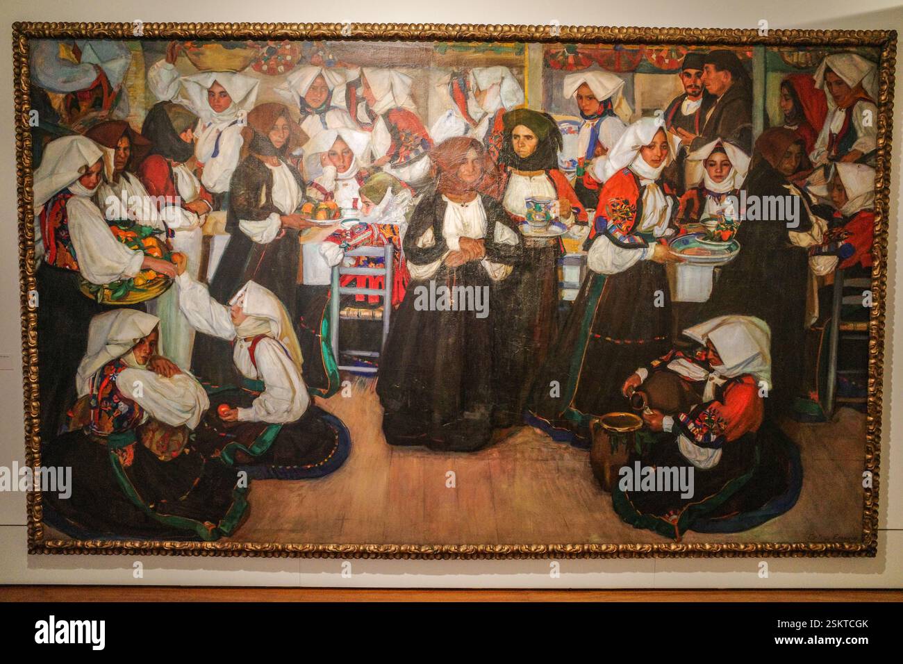 Saint-Sébastien, Espagne - 9 février 2025 : peintures exposées au Musée San Telmo, Saint-Sébastien, pays Basque Banque D'Images