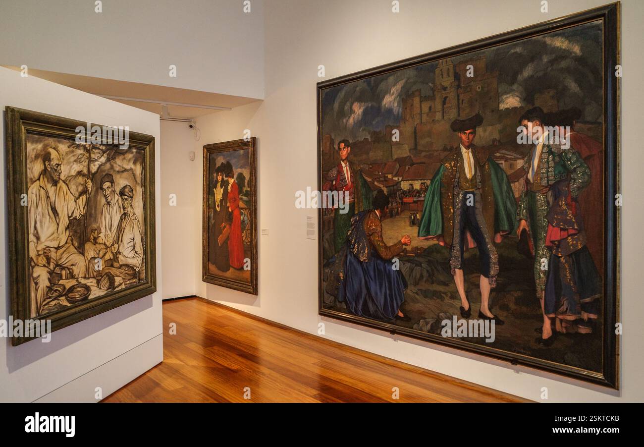 Saint-Sébastien, Espagne - 9 février 2025 : peintures exposées au Musée San Telmo, Saint-Sébastien, pays Basque Banque D'Images