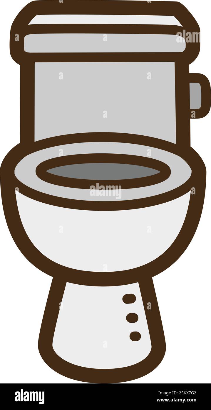 Illustration et graphique de doodle vecteur de toilette. Fait partie de la catégorie maison et intérieur. Illustration de Vecteur