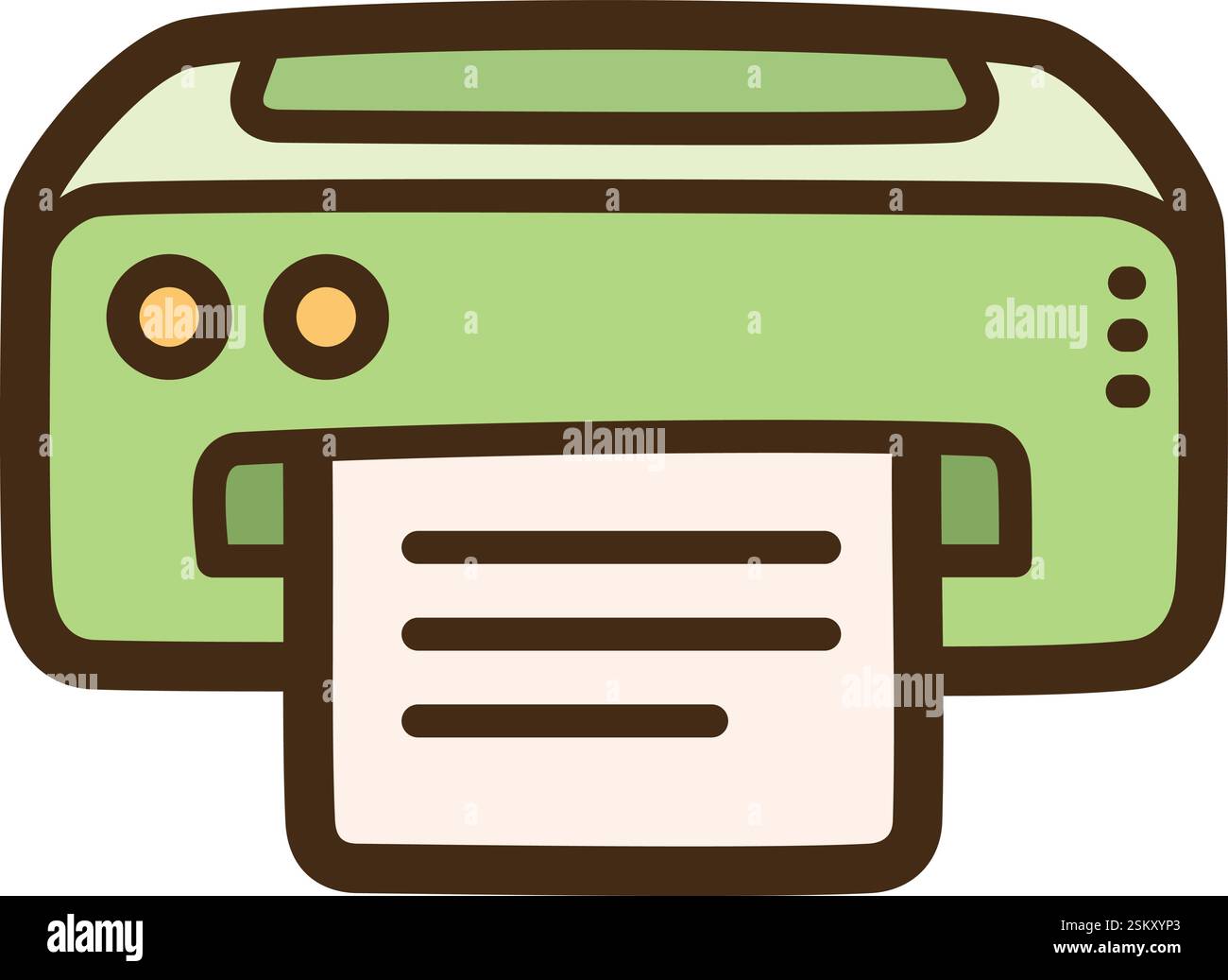 Illustration et graphique de doodle vectoriel d'imprimante. Fait partie de la catégorie des appareils électroménagers. Illustration de Vecteur