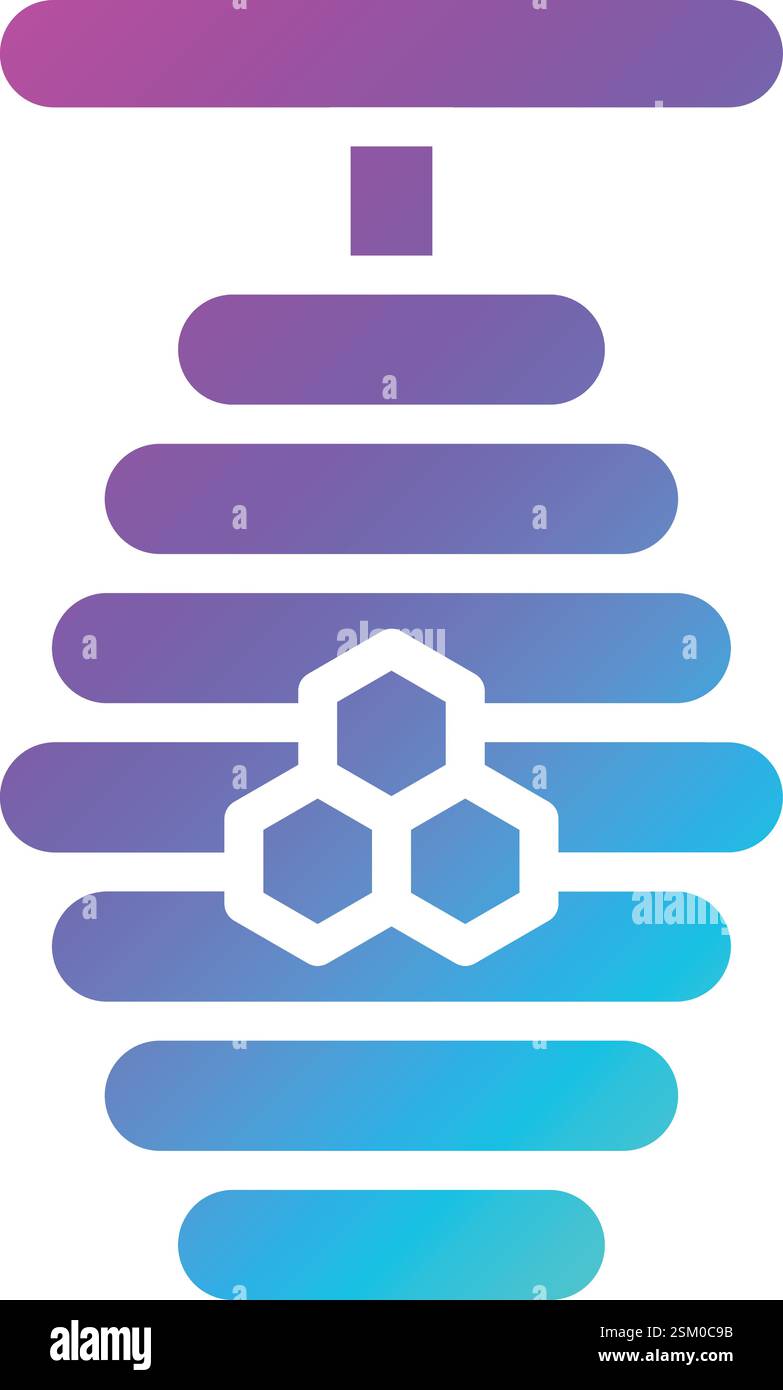 Illustration de conception d'icône de vecteur de miel d'abeille Illustration de Vecteur