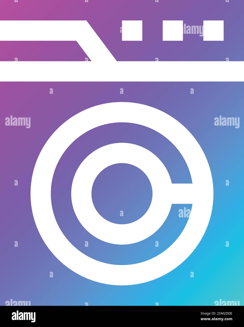 Illustration de conception d'icône vectorielle de machine à laver Illustration de Vecteur