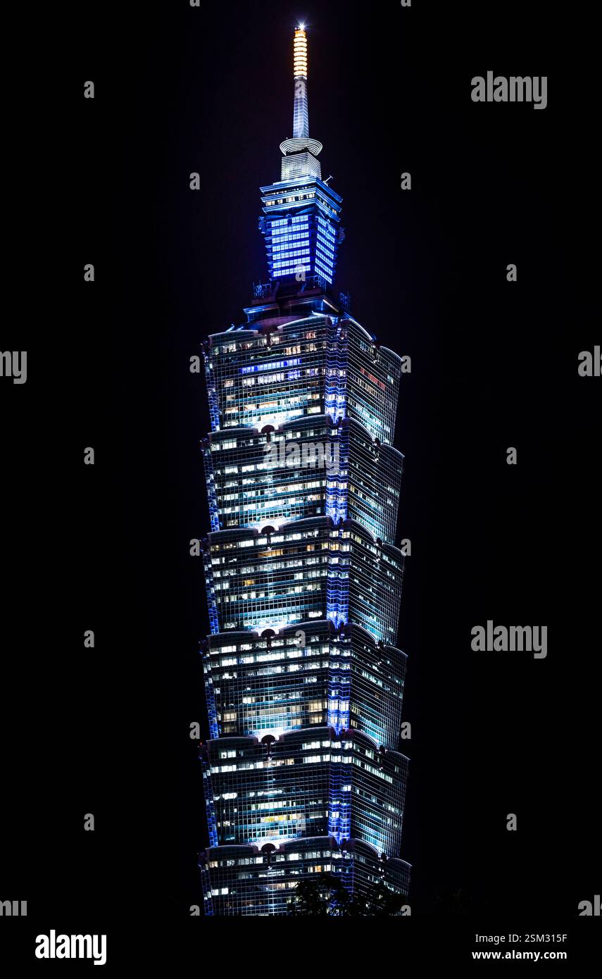 Tour Hochhaus 101, Taipeh, Taïwan Banque D'Images