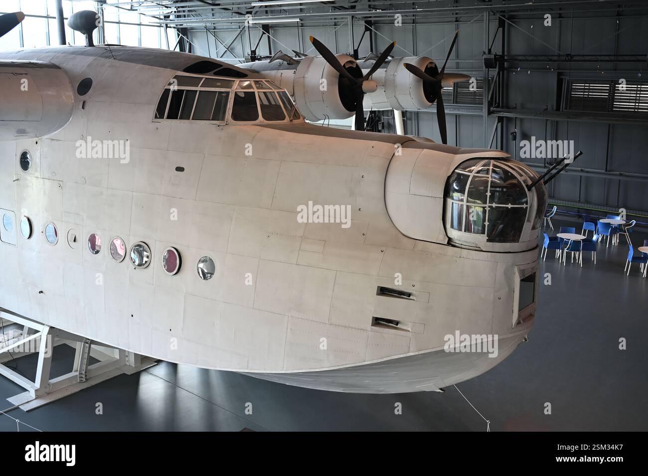 Court hydravion Sunderland MR5 exposé RAF Museum London Banque D'Images