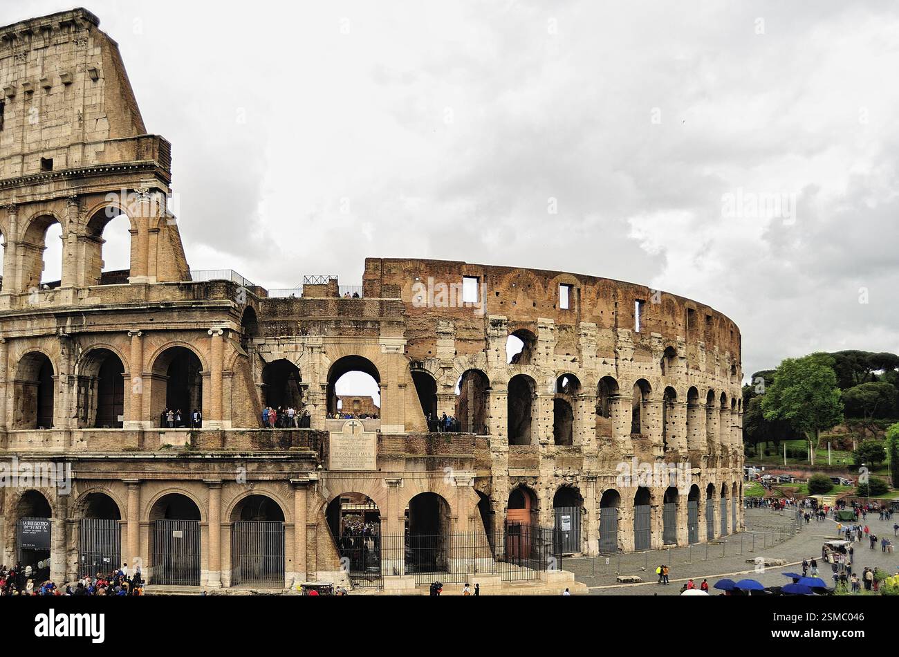 Une photo de l'incroyable colisée de Rome Banque D'Images