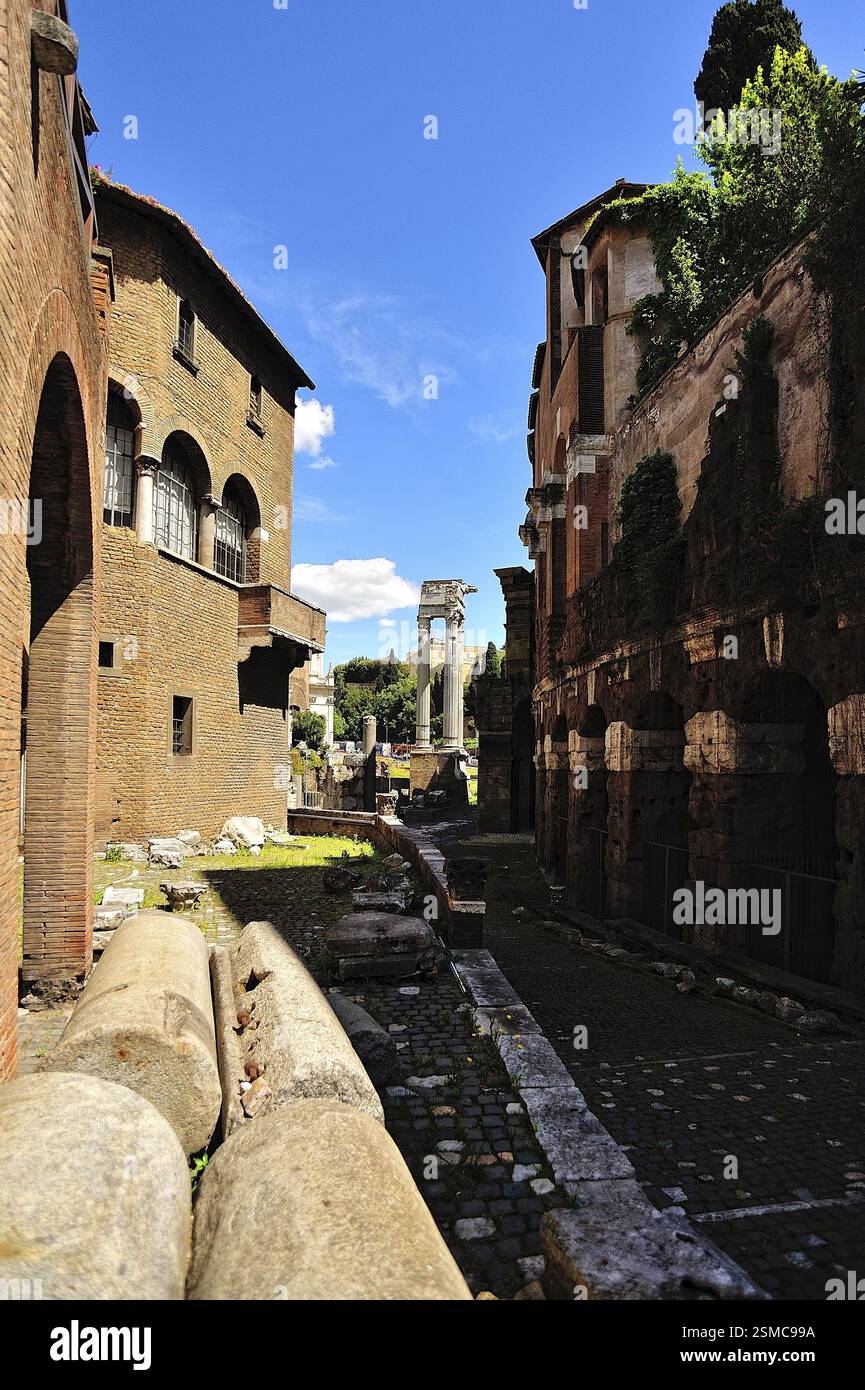 Une photo du marché de Traiano à Rome Banque D'Images