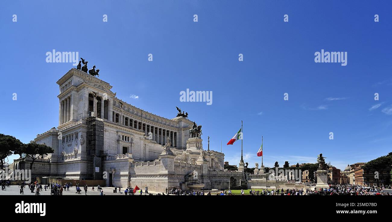 Une image de l'autel de la patrie à Rome Banque D'Images