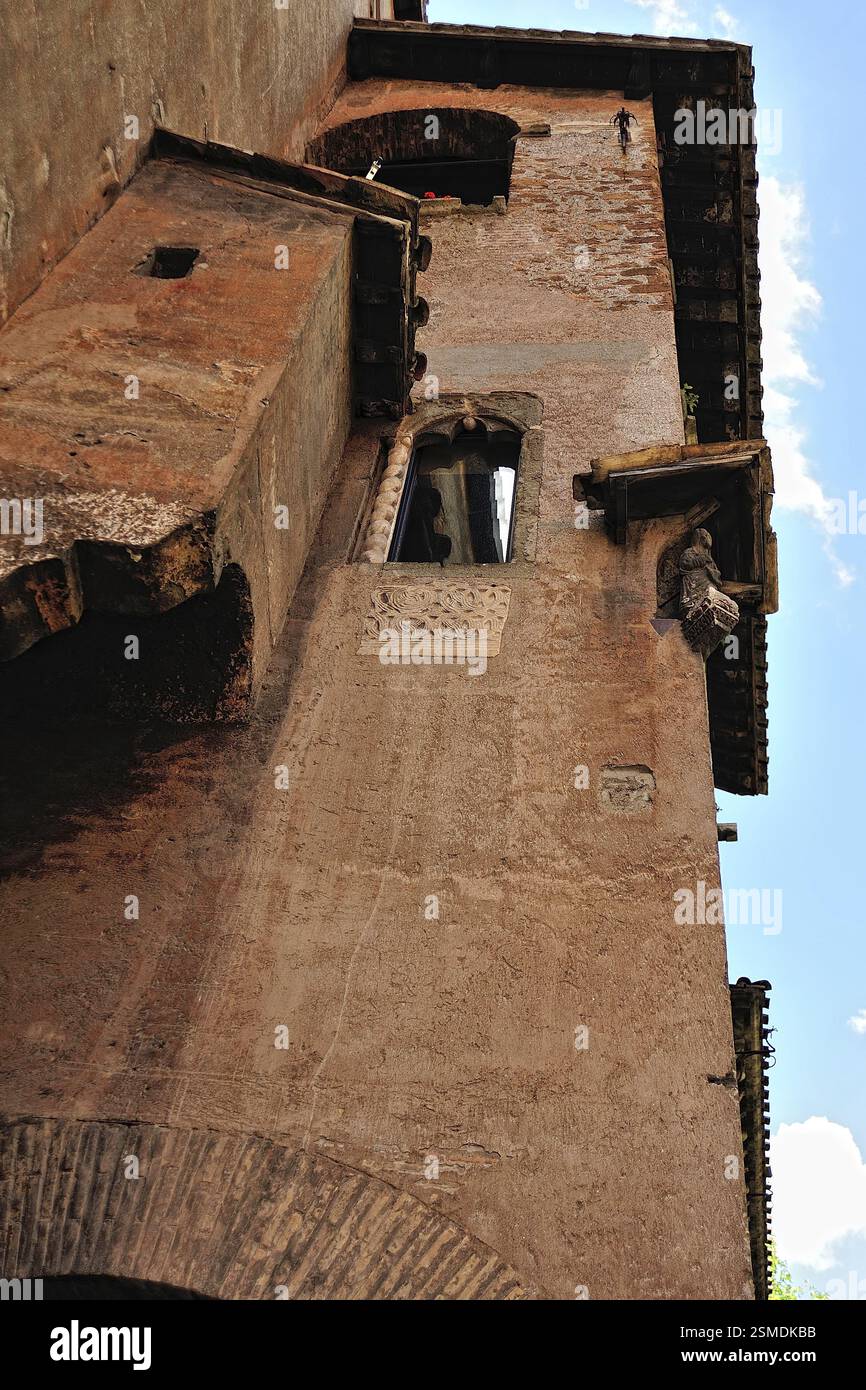 Une photo d'une ancienne maison de Rome Banque D'Images
