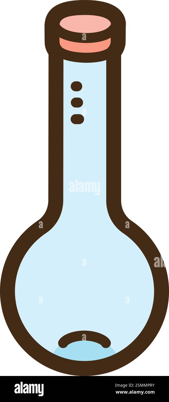 Kjeldahl flacon vecteur doodle illustration et graphique. Fait partie de la catégorie laboratoire. Illustration de Vecteur