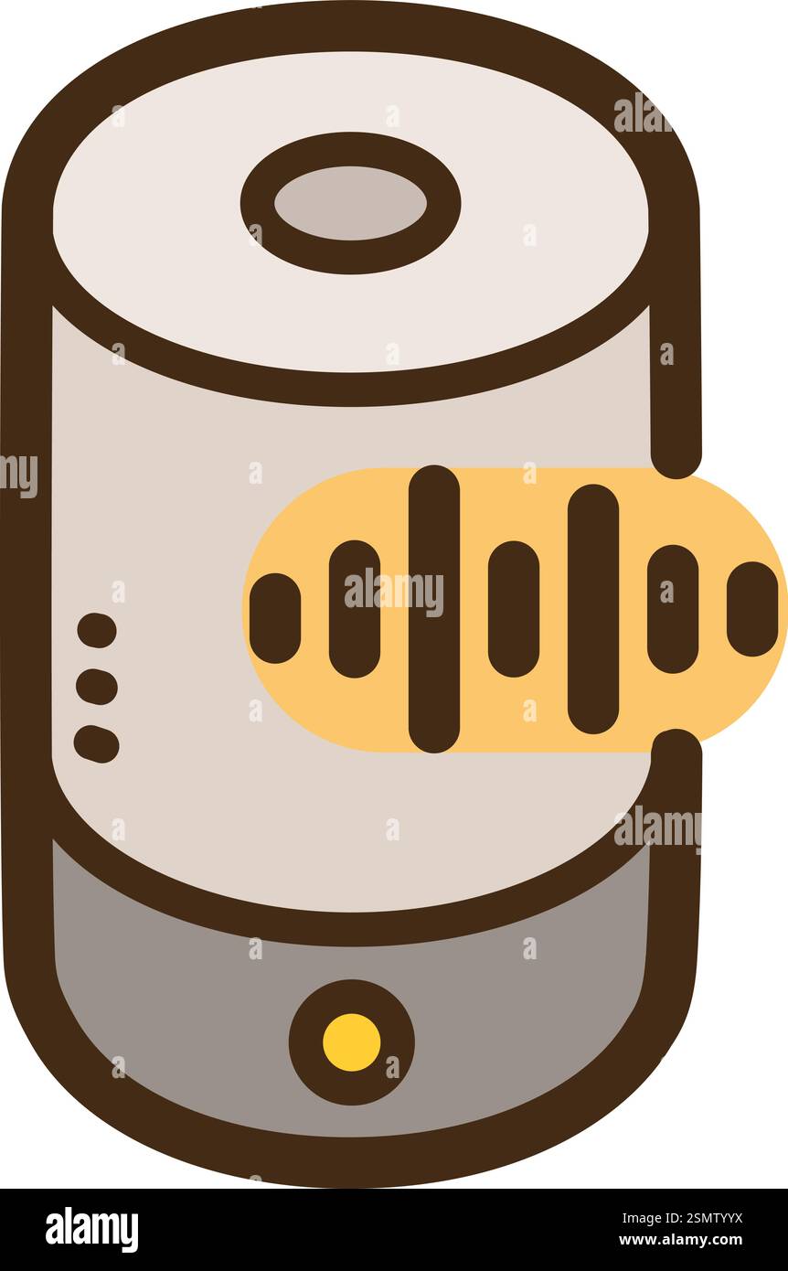 Illustration et graphique vectorielle de haut-parleur intelligent. Fait partie de la catégorie appareils intelligents. Illustration de Vecteur