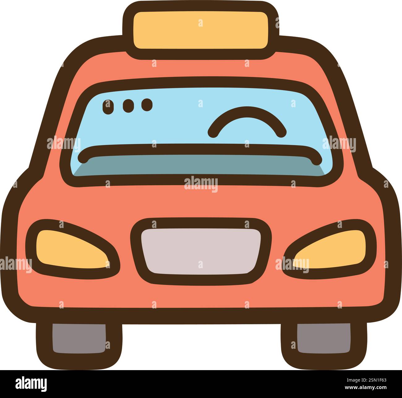 Illustration et graphique de doodle vecteur de taxi. Fait partie de la catégorie de voyage. Illustration de Vecteur