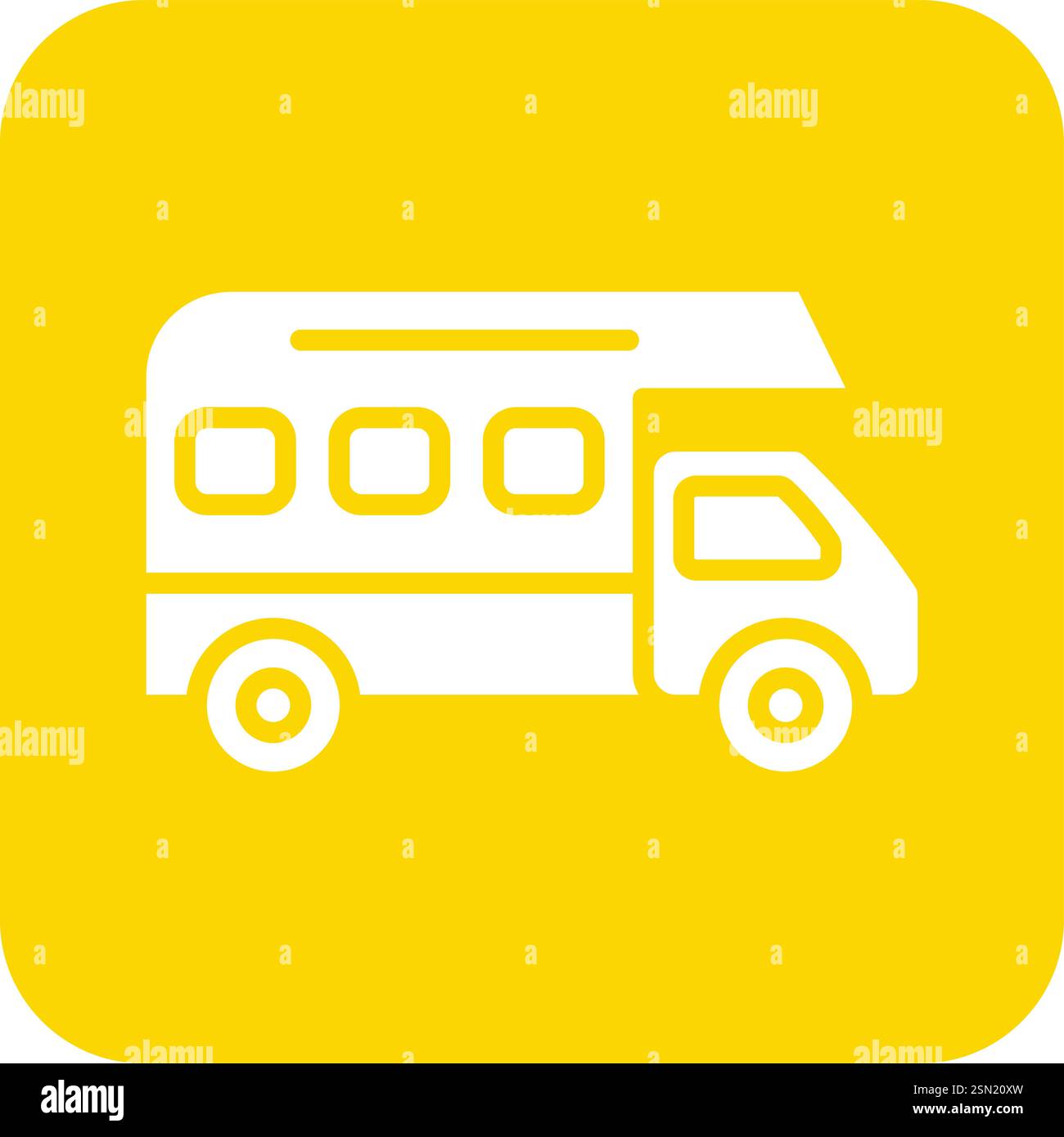 Illustration de conception d'icône de vecteur de camping-car Illustration de Vecteur