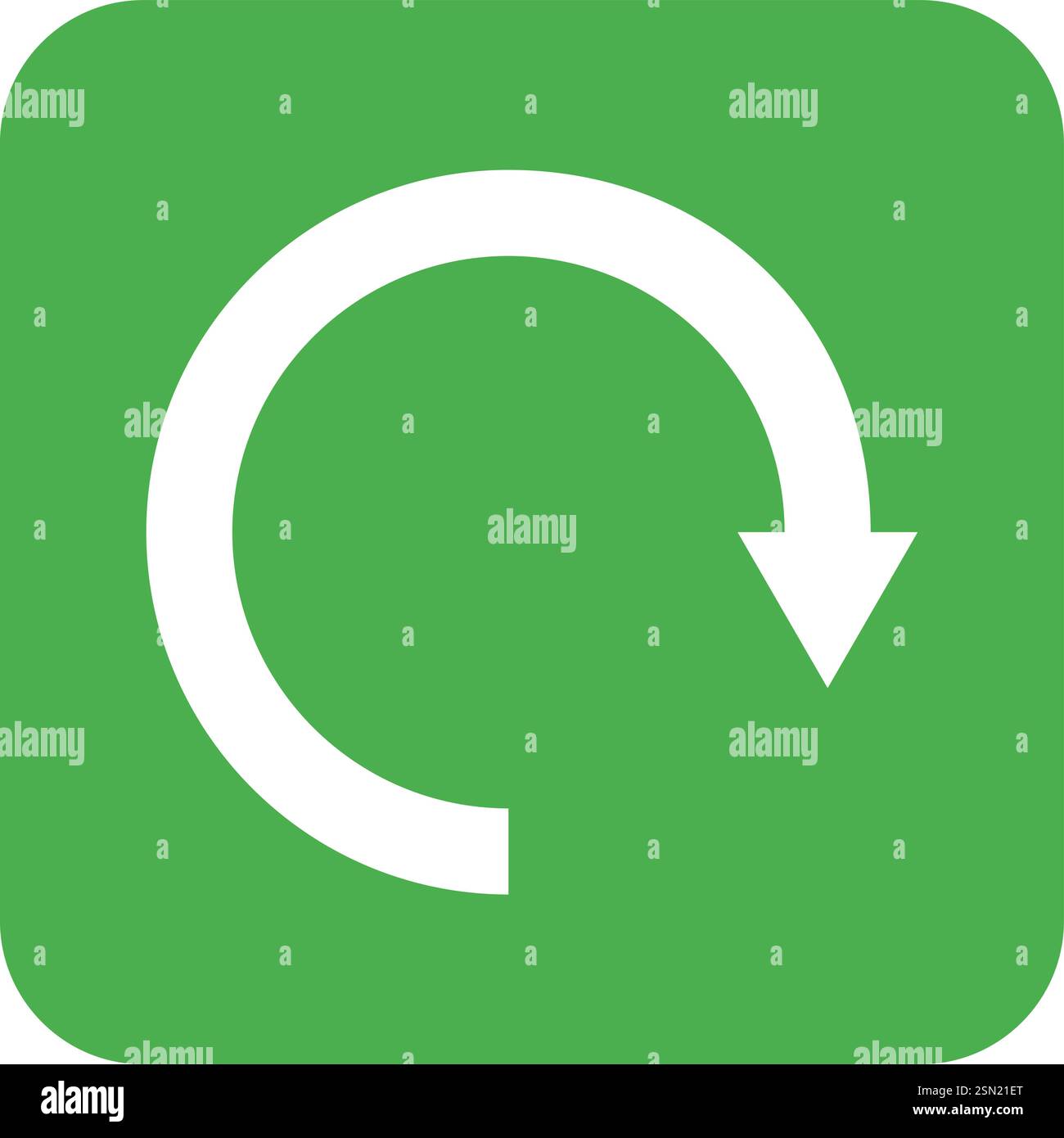 Illustration de conception d'icône de vecteur de flèche circulaire Illustration de Vecteur