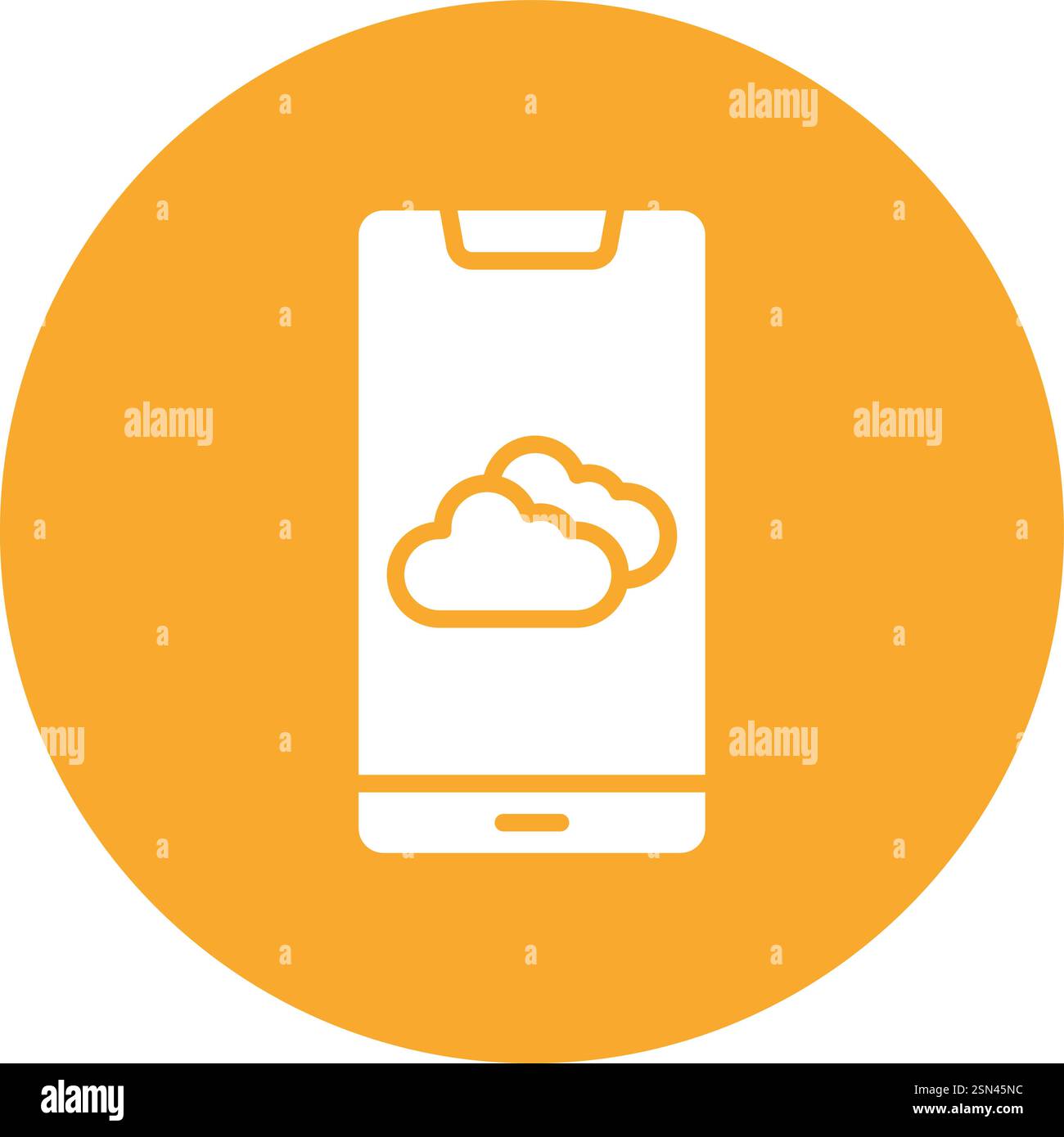 Illustration de la conception d'icône Vector de l'application météo Illustration de Vecteur
