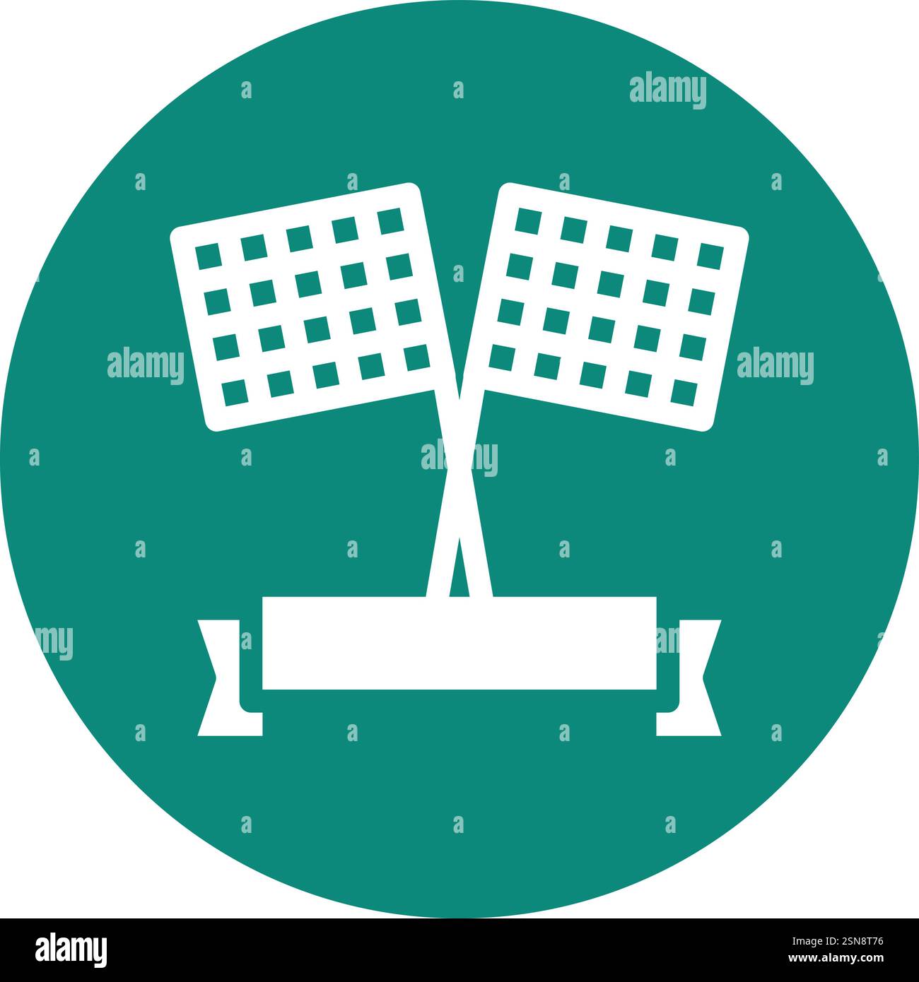 Illustration de conception d'icône de vecteur de drapeau Illustration de Vecteur