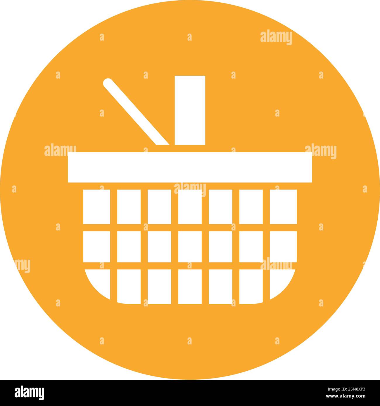 Panier pique-nique illustration de conception d'icône de vecteur Illustration de Vecteur