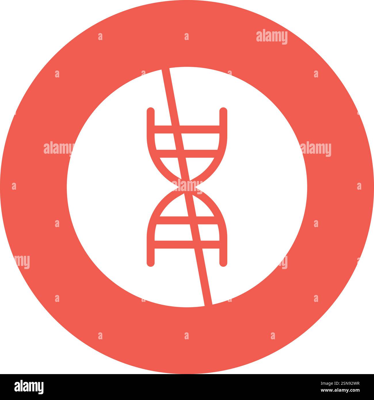 Aucune illustration de conception d'icône de vecteur d'ogm Illustration de Vecteur